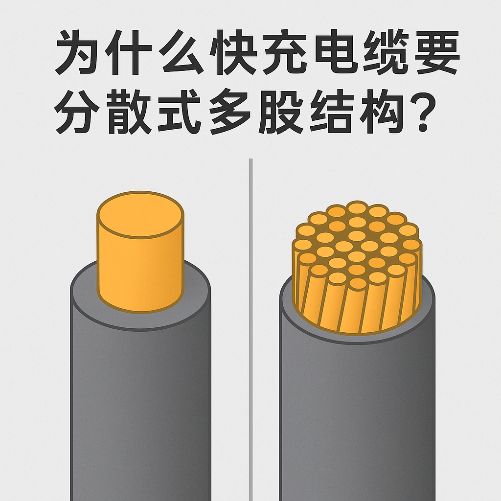 为什么快充电缆要接纳疏散式多股结构？？？焦点原因着实有 5 个