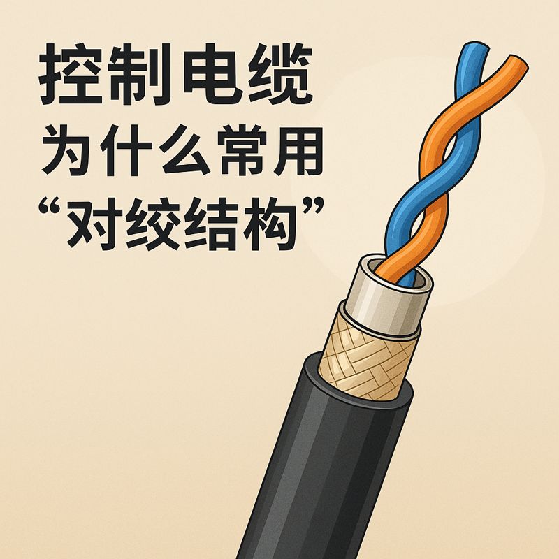 控制电缆为什么常用“对绞结构”？？？？？